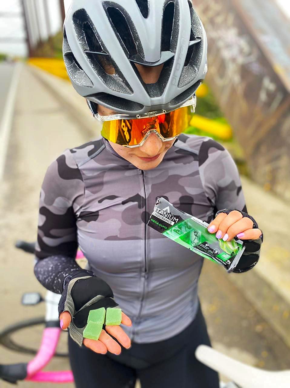 Plant-Based Titanium Energy Chews for Endurance - Natural Energy Gummies for Running and Cycling - Preworkout Snack Blocks - 8 Count Pack
