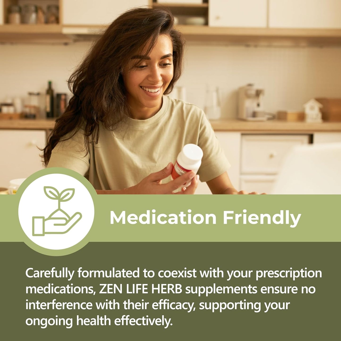 Plant-Based ZEN LIFE HERB IQ+ Brain Booster for Focus, Memory & Energy - Caffeine-Free, Clinically Tested Herbal Supplement (60 Softgels)