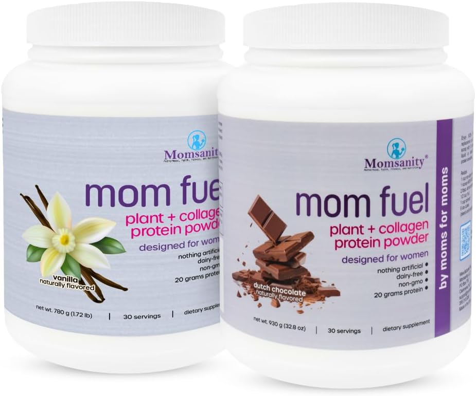 Plant & Collagen Protein Powder for Women - Dairy Free Meal Replacement with 20g Protein (Dutch Chocolate + Vanilla)