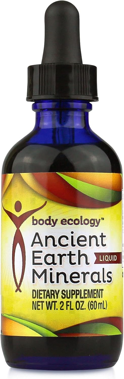 Plant-Derived Trace Mineral Liquid Supplement for Immune Support | Fast-Absorbing Electrolyte Solution | Body Ecology Ancient Earth Liquid Minerals | 60 Servings