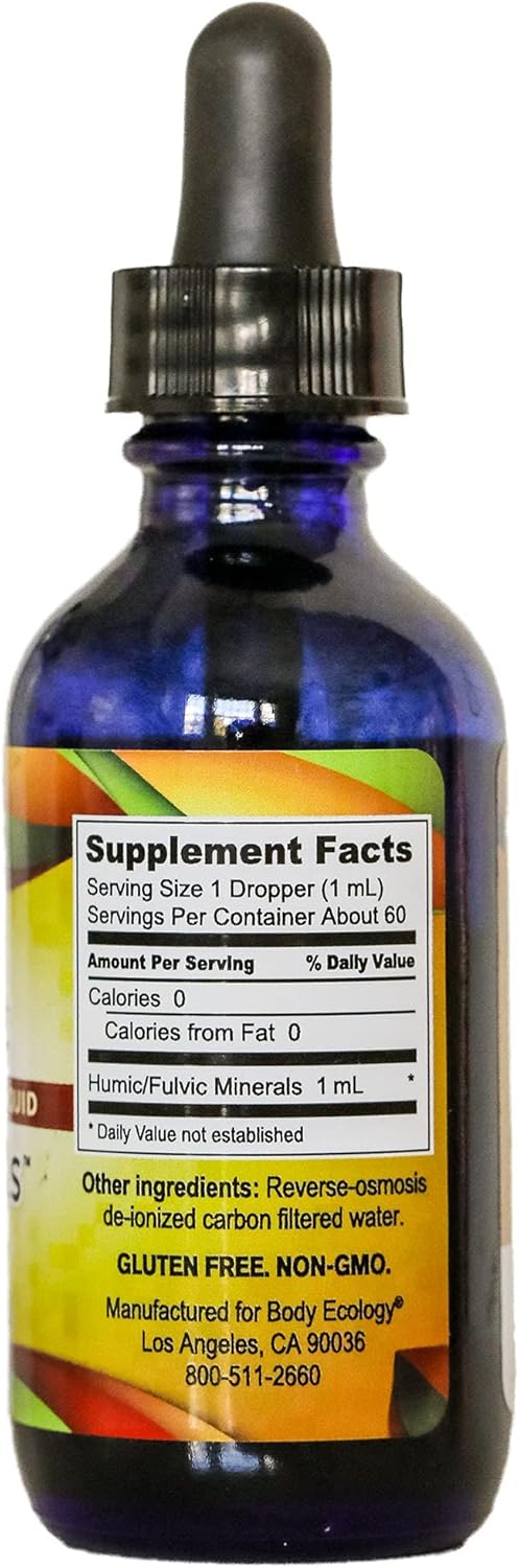 Plant-Derived Trace Mineral Liquid Supplement for Immune Support | Fast-Absorbing Electrolyte Solution | Body Ecology Ancient Earth Liquid Minerals | 60 Servings