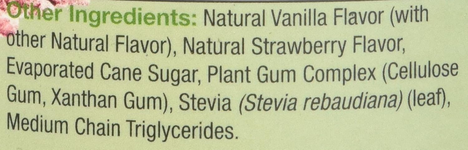 Plant Head Protein by Genceutic Naturals: Best Tasting Strawberry Raw Vegan Supplement - Gluten, Soy, Dairy, GMO Free - 30 Servings (1.8 lbs)