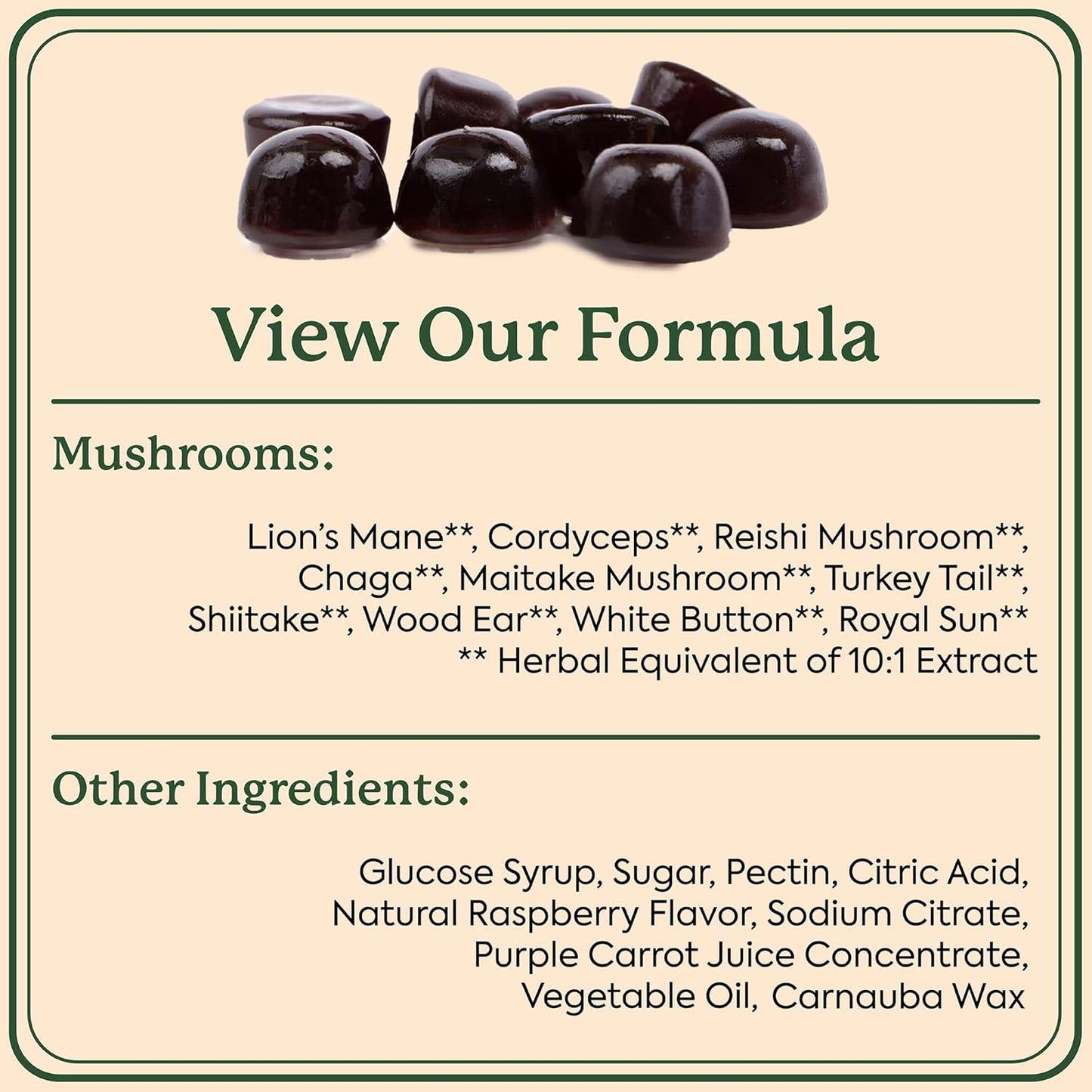 Plant People WonderDay Mushroom Gummies Mini: Daily Support for Body Balance, Mood, Energy, Immune & Gut Health - Vegan, Non-GMO (Trial Size)