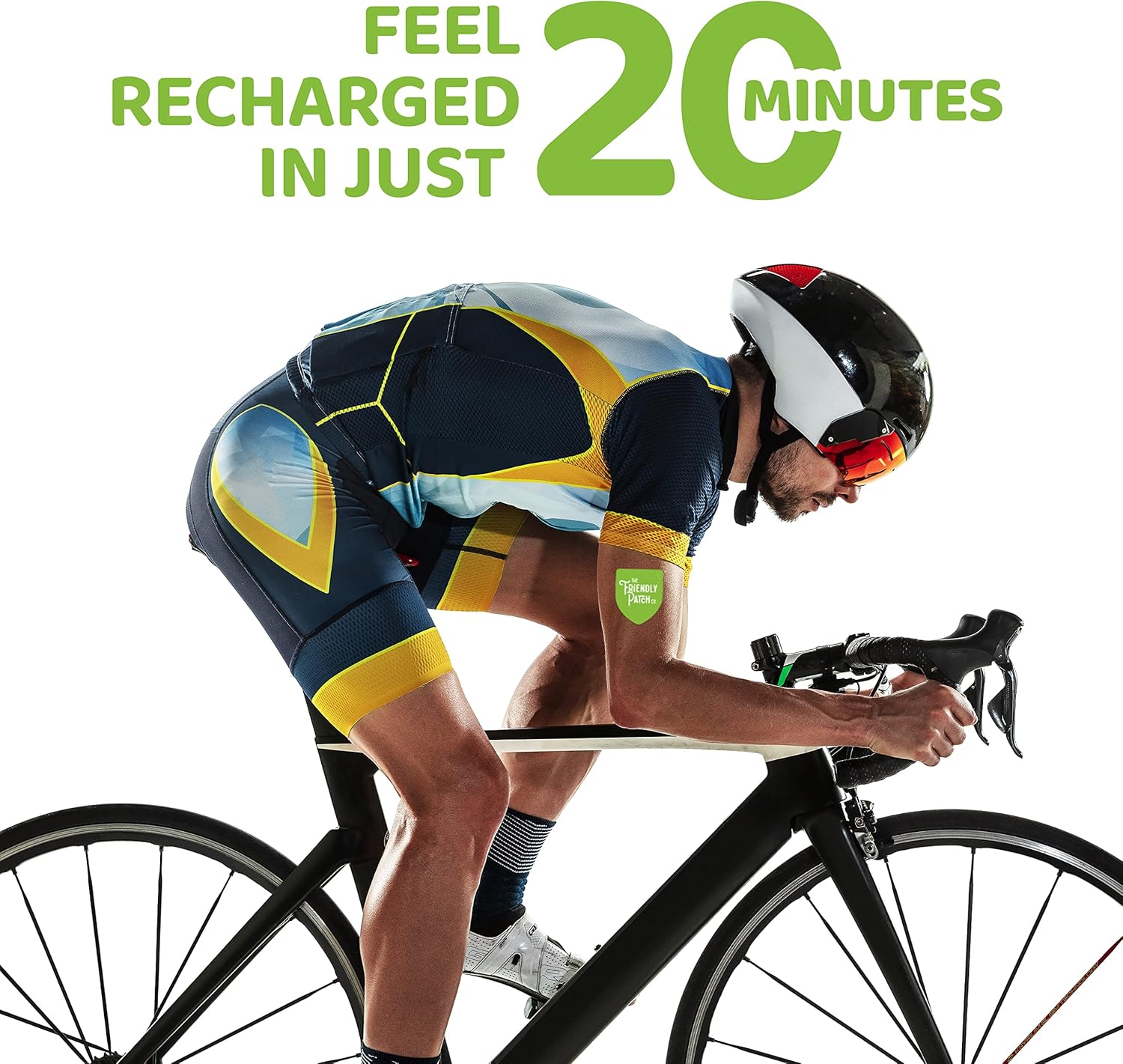 Plant-Powered Energy & Focus Patches - 28 Day Supply - Caffeine & Guarana - Boost Energy & Clarity - Wellness Patch