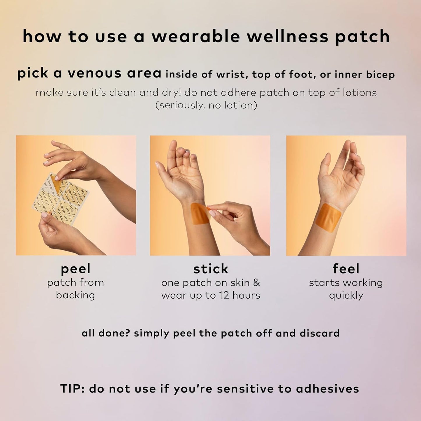 Plant-Powered Hangover Relief Patches with DHM, Vitamin B1, Green Tea - 16 Pack for Post-Party Recovery