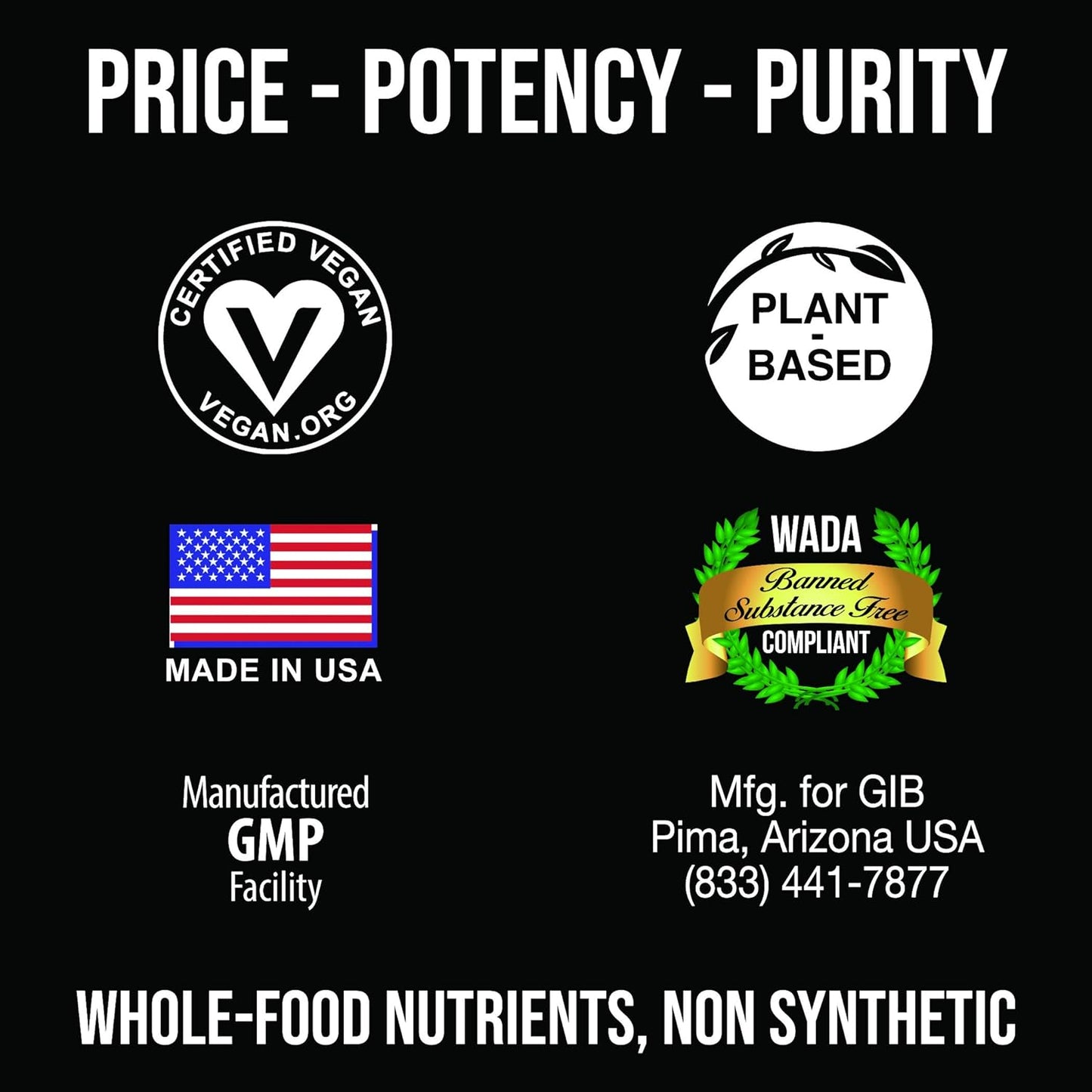 Plant Powered Protein for Gains in Bulk - GIB Raw Vegan Protein, 2.6 lbs