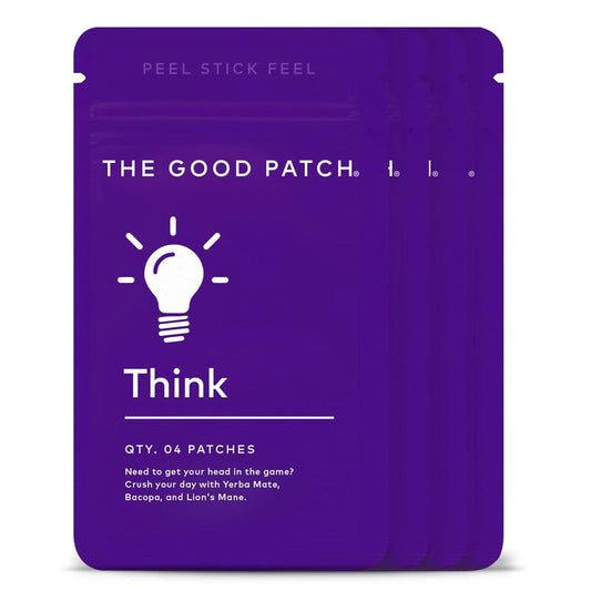 Plant Powered Wellness Patches with Caffeine, Yerba Mate, Bacopa, Lion’s Mane - 16 Patches