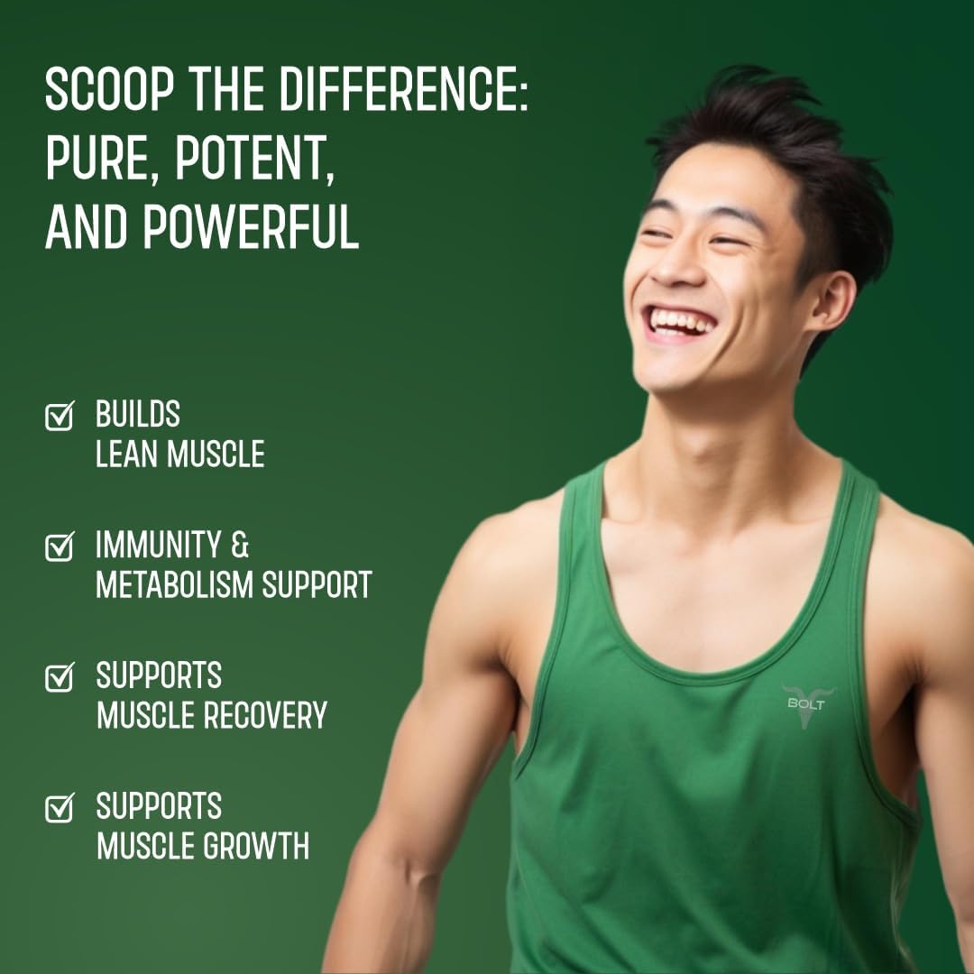 Plant Protein with Superfood PHYCOCYANIN & Ayurvedic Herbs for Muscle Support & Recovery, Madagascar Vanilla, 2Lb