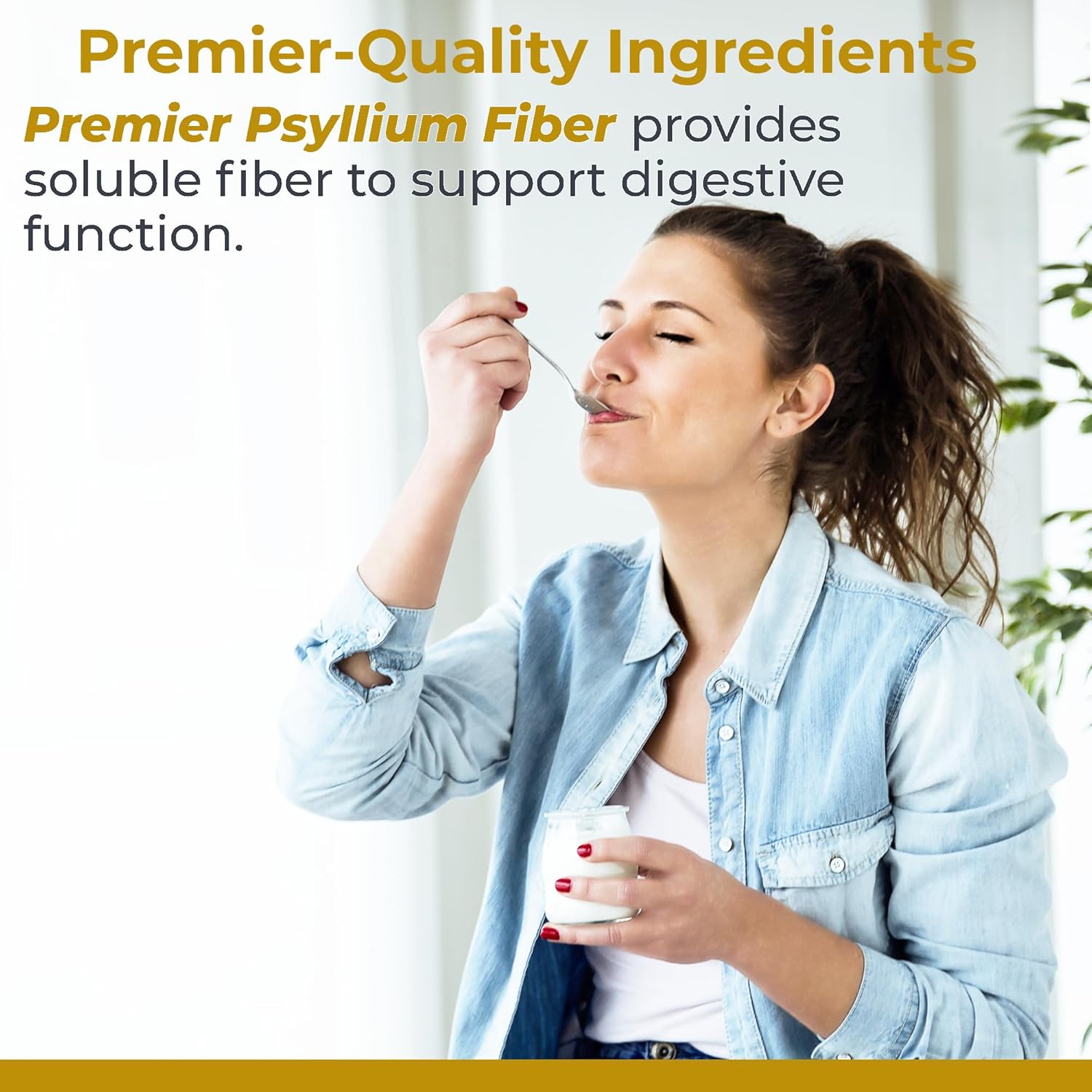 Plant-Source Psyllium Fiber Supplement for Digestive Gut Health - Supports Regularity and Intestinal Health - 180 Capsules