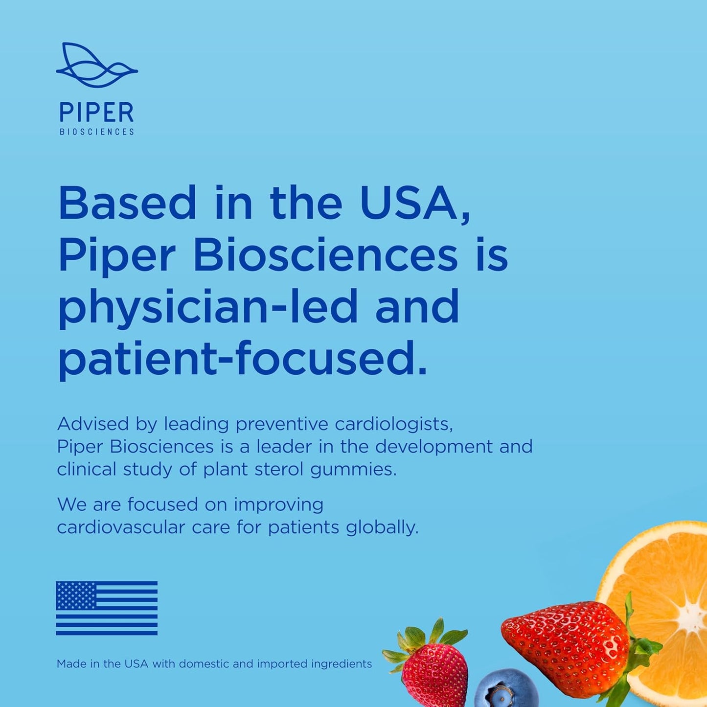 Plant Sterol Gummies for Cholesterol Health - 12 Week Supply by Piper Biosciences