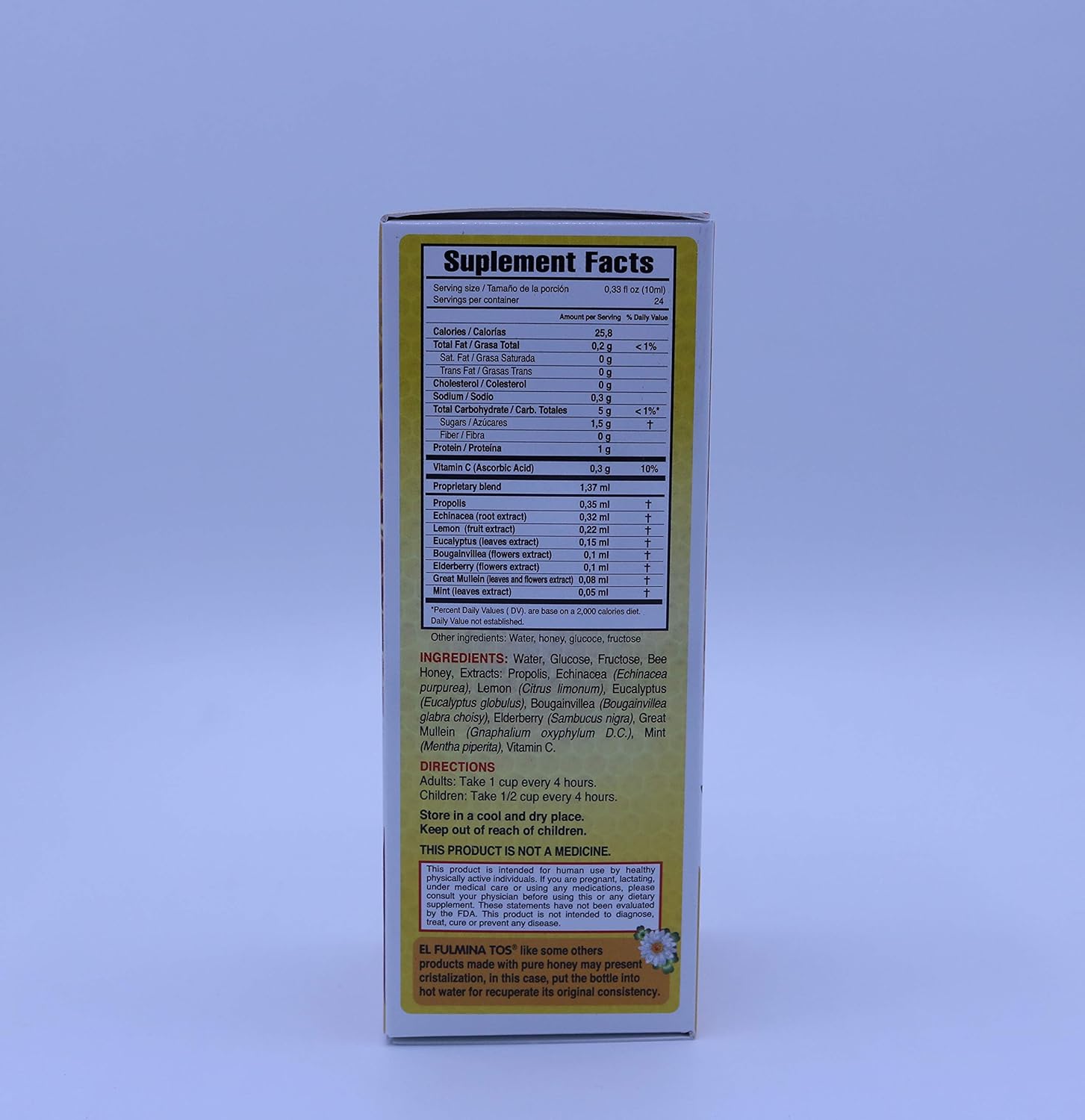 Plantimex FulminaTOS Vitamin C Syrup with Propolis and Lemon - 8.11oz