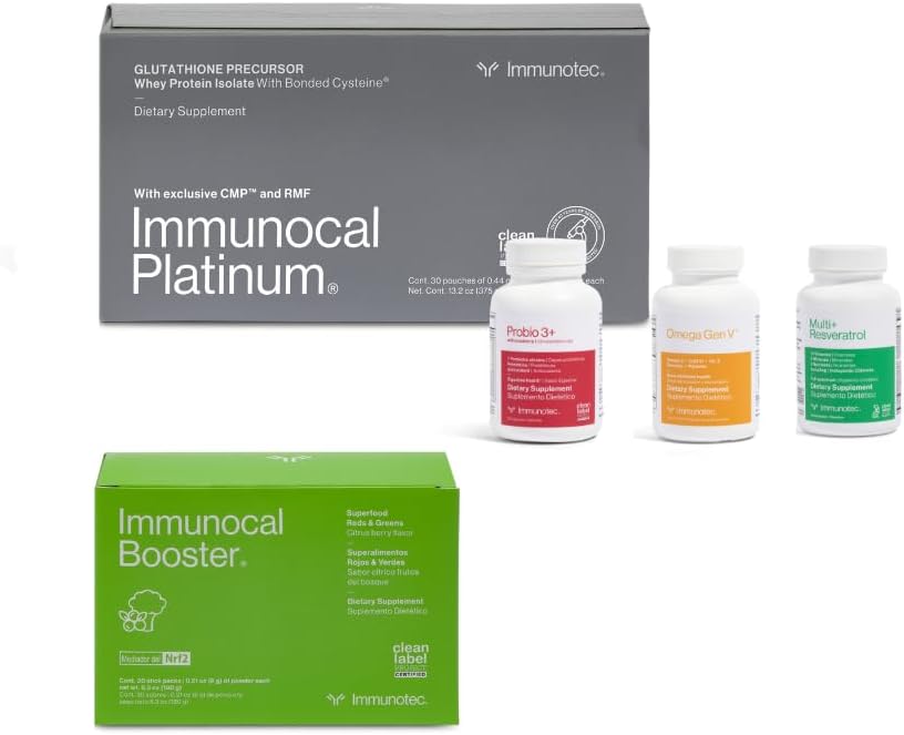 Platinum Wellness Pack with Immunocal, Multi+Resveratrol, Probio 3+, Booster, Omega-3