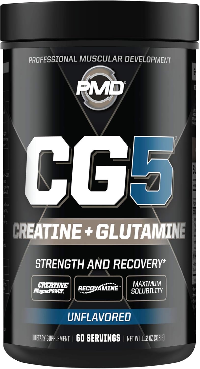 PMD Sports CG5 Creatine & L-Glutamine + BCAA Cherry Limeade Combo - 90 Servings for Recovery & Performance