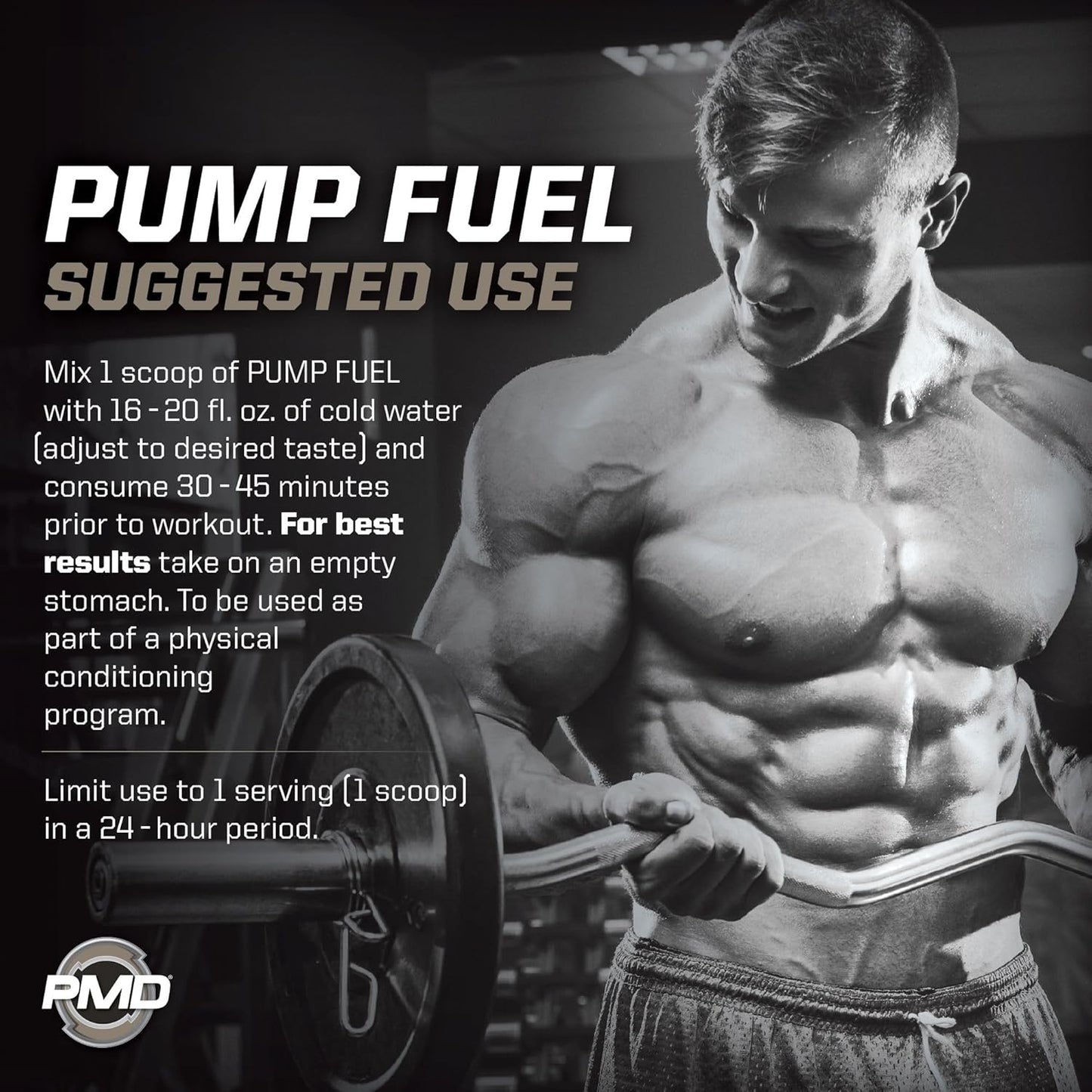 PMD Sports Ultra Pump Fuel Pre-Workout Drink Mix - Energy, Strength, Endurance, Recovery - Peach Nectarine Flavor - 30 Servings