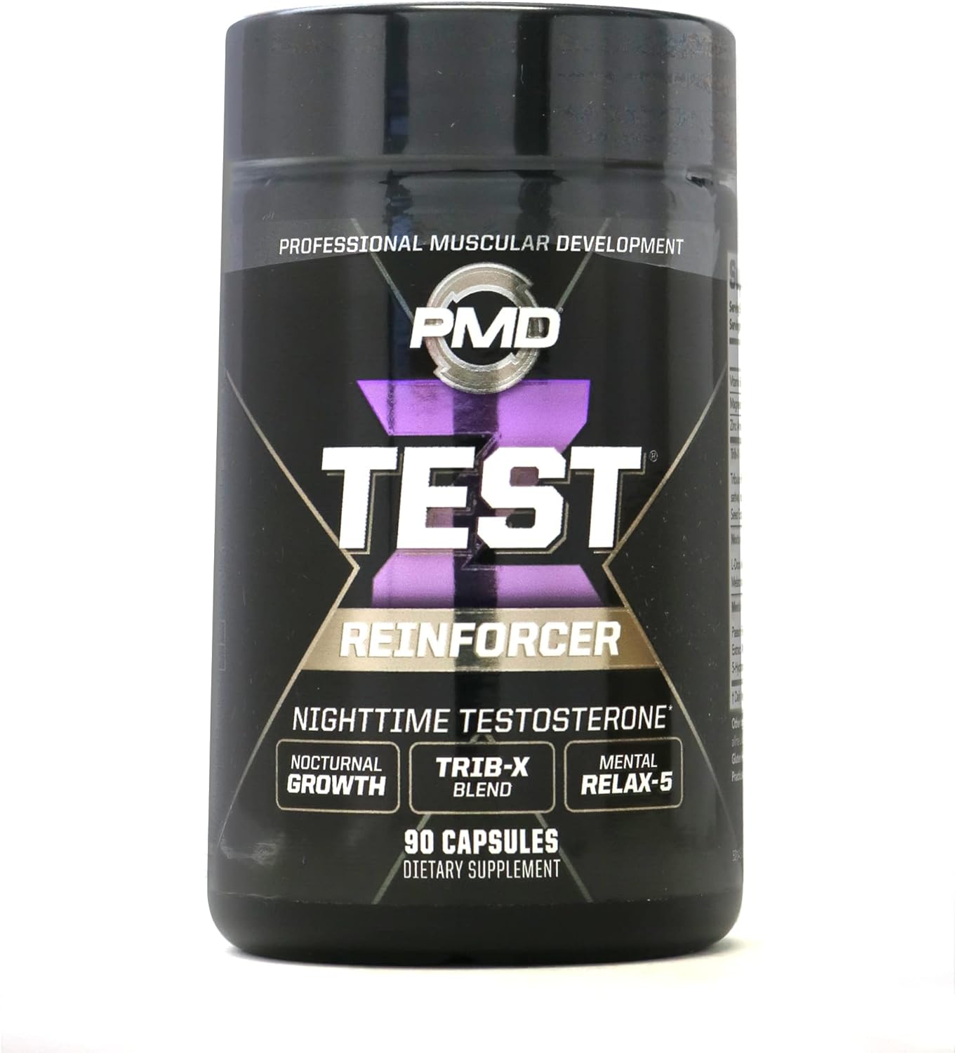 PMD Sports Z-Test Nighttime Testosterone Support Capsules - Sleep Aid for Muscle Recovery and Growth - Anabolic Relaxation Formula - 90 Count