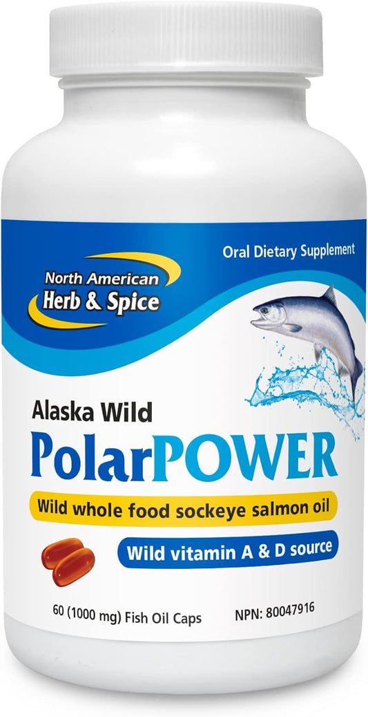 Polar Power Gel-Capsules by North American Herb & Spice - 60 Fish Oil Capsules