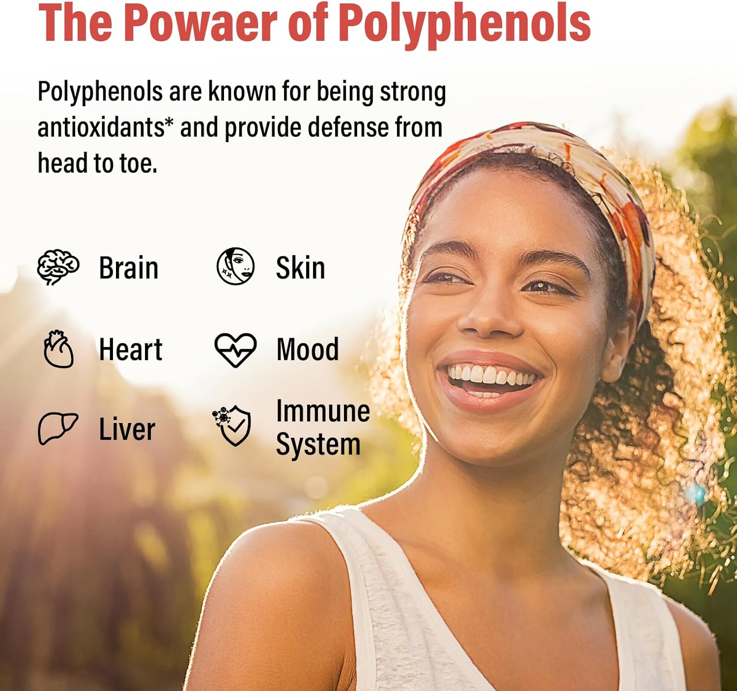 Polyphenol Superfood Supplement with 67,500 MG - Antioxidant Powerhouse for Age Defense, Quercetin, Resveratrol, Green Tea, Plant-Based Energy & Immune Support - 90 Capsules