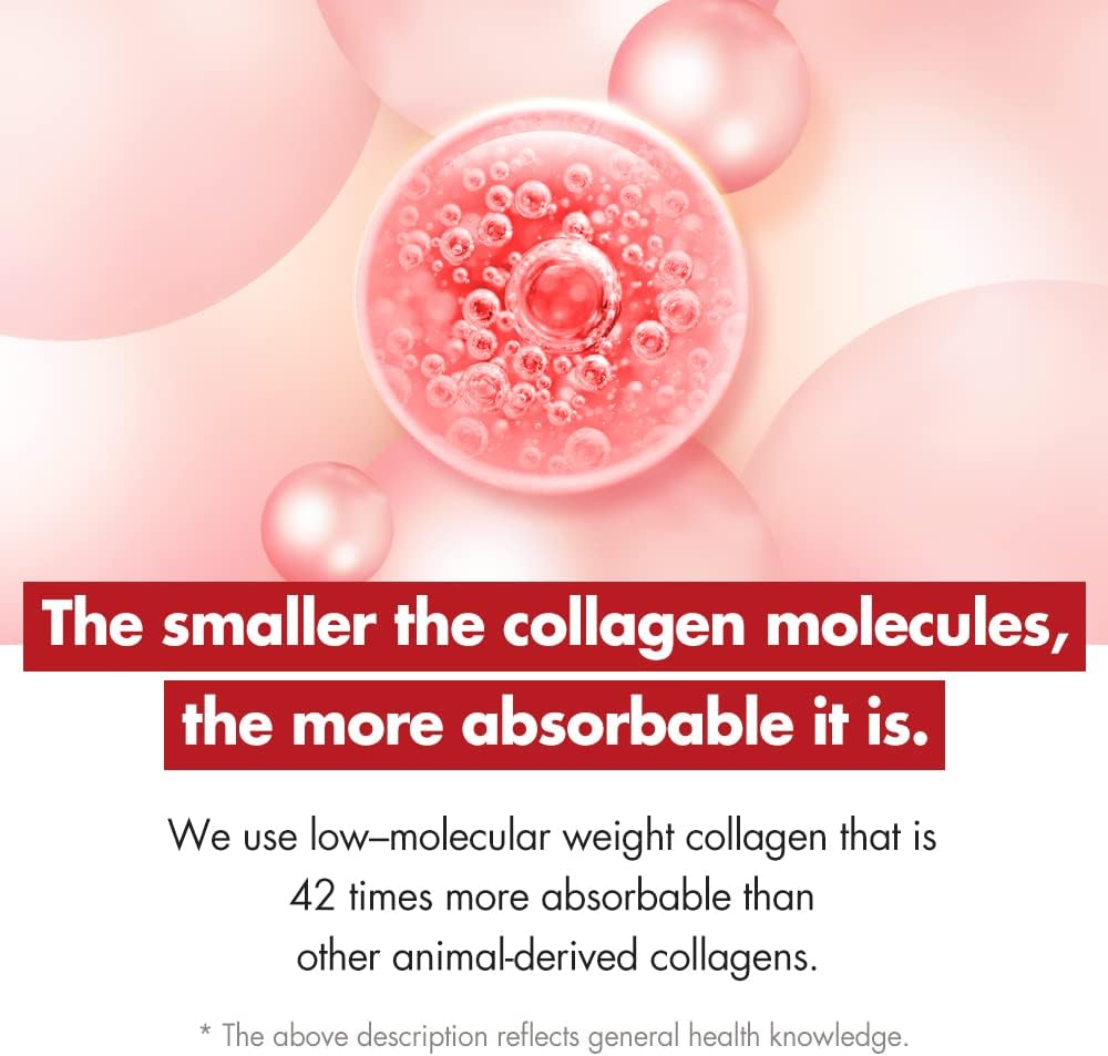 Pomegranate Collagen Jelly Sticks with Marine Collagen Peptide - 100% Real Spain Pomegranate - No Artificial Flavors - No Preservatives - 30 Sticks, 20g Each - Easy-to-Absorb Formula