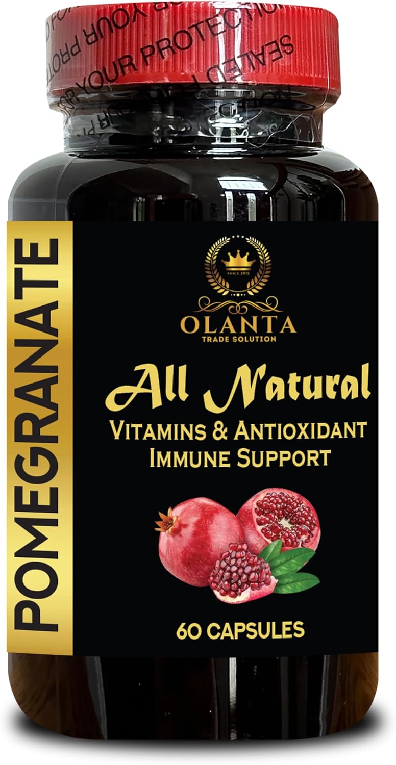 Pomegranate Extract Polyphenols Supplement for Joint Support and Antioxidant Boost - Immune Booster with Pomegranate Seed Extract - 60 Capsules