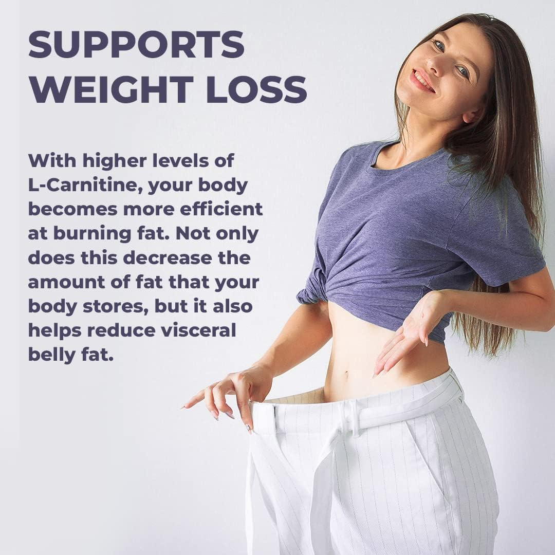 Pomona Wellness L-Carnitine Capsules - 500mg Per Serving, Non-GMO, Supports Metabolism, Cognitive & Cardiovascular Health