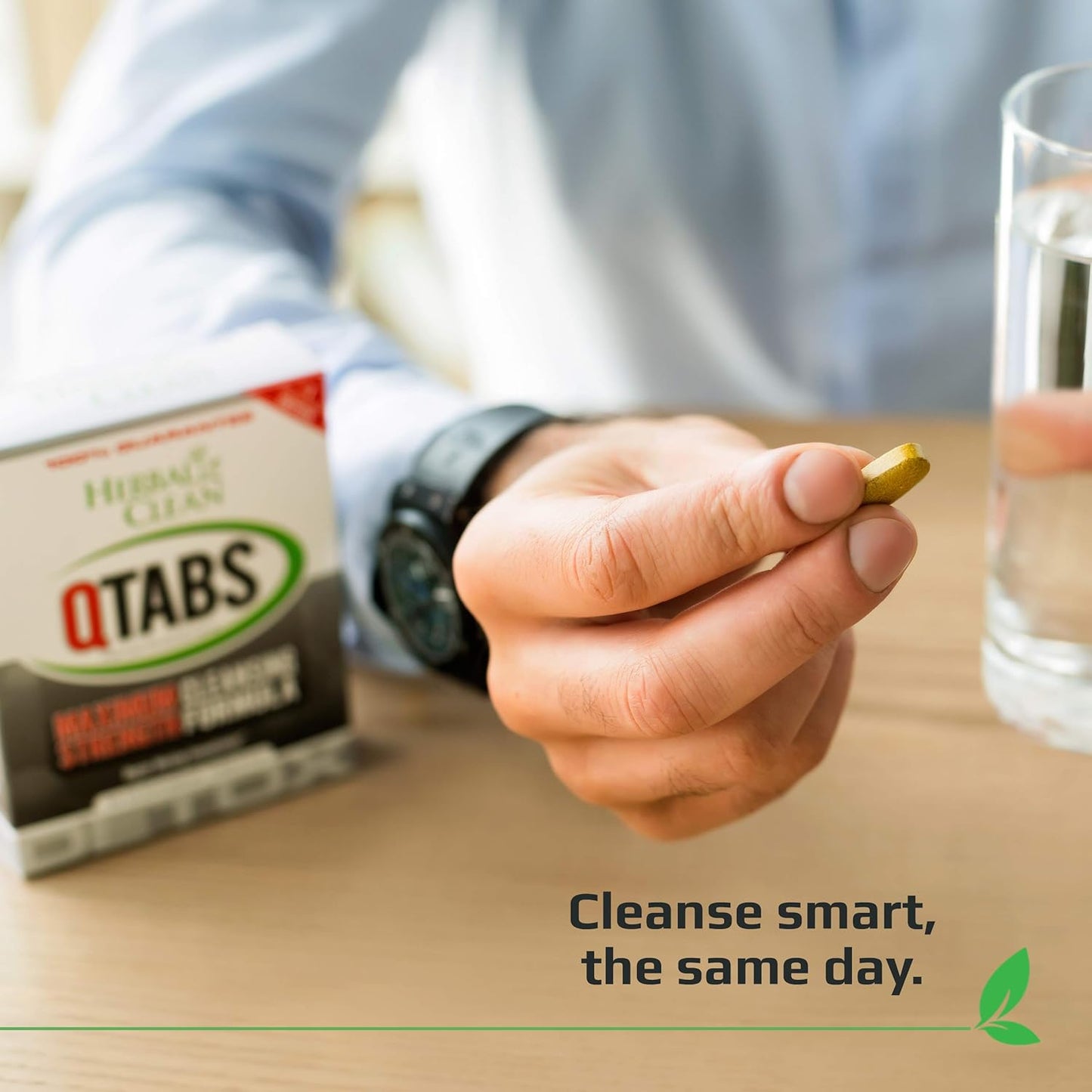 Portable and Discreet Herbal Clean QTabs Same-Day Detox - 10 Tablets for Quick Toxin Elimination