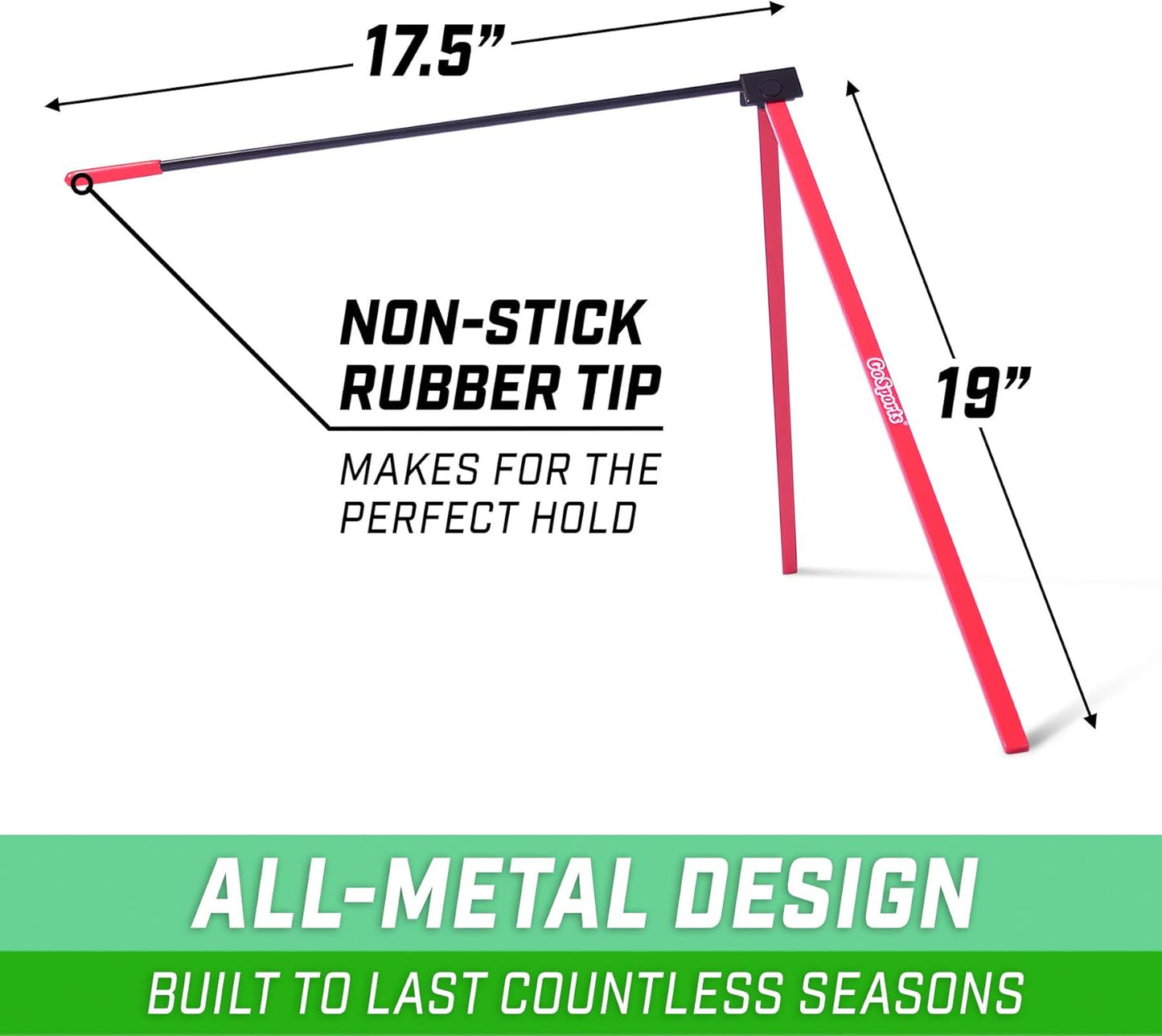 Portable Metal Football Kicking Tee Stand for Field Goal Kicks - Compatible with All Football Sizes