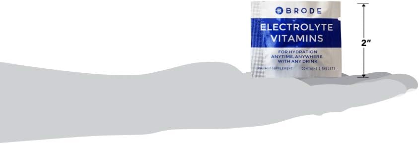 Portable Zero-Sugar Electrolyte Tablets with Vitamins - Convenient for Sports, Nightlife, Jet Lag - 100 Packets