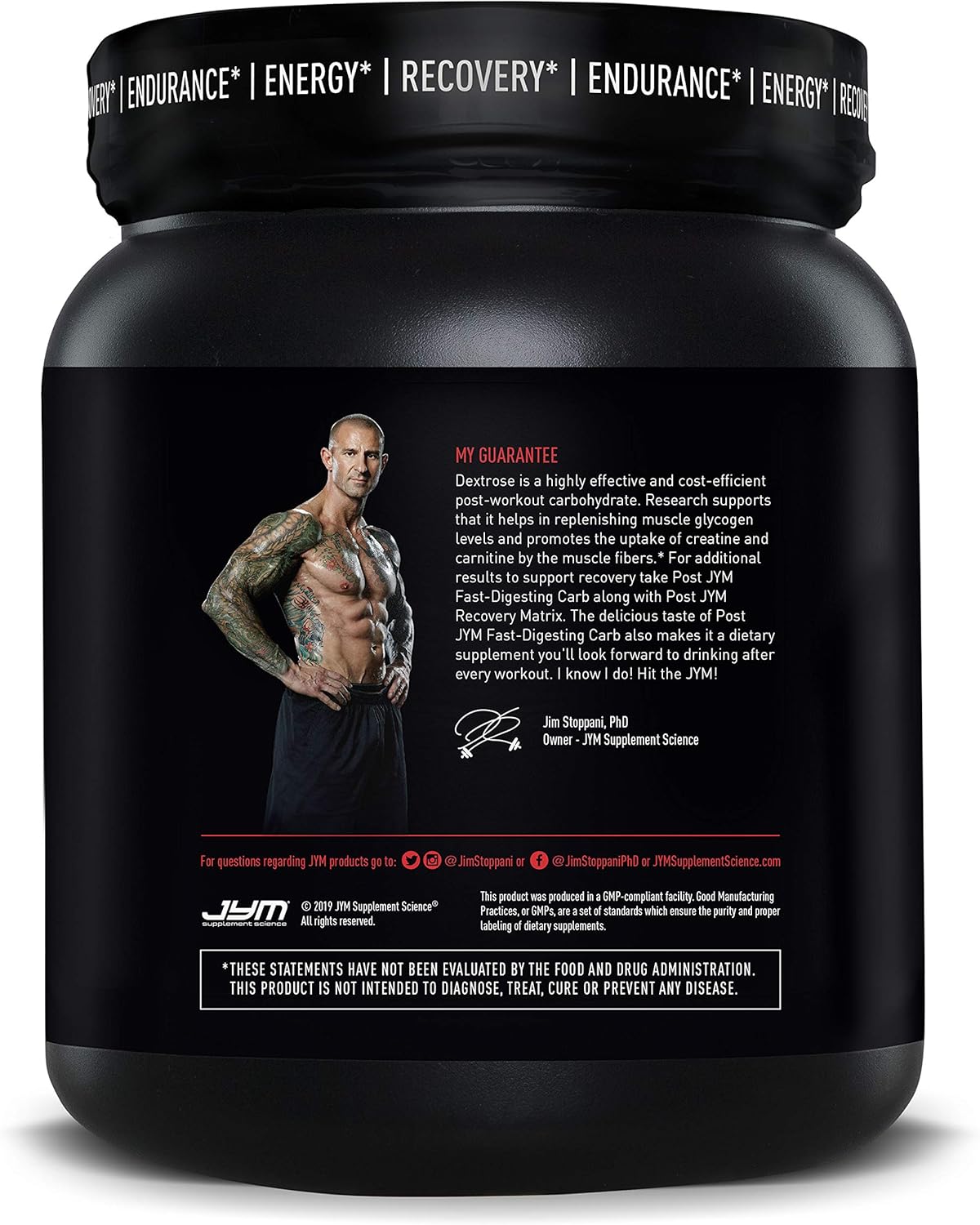 Post JYM Carb: Fast Digesting Recovery Powder for Athletic Performance & Muscle Growth - Rainbow Sherbet 30 Servings