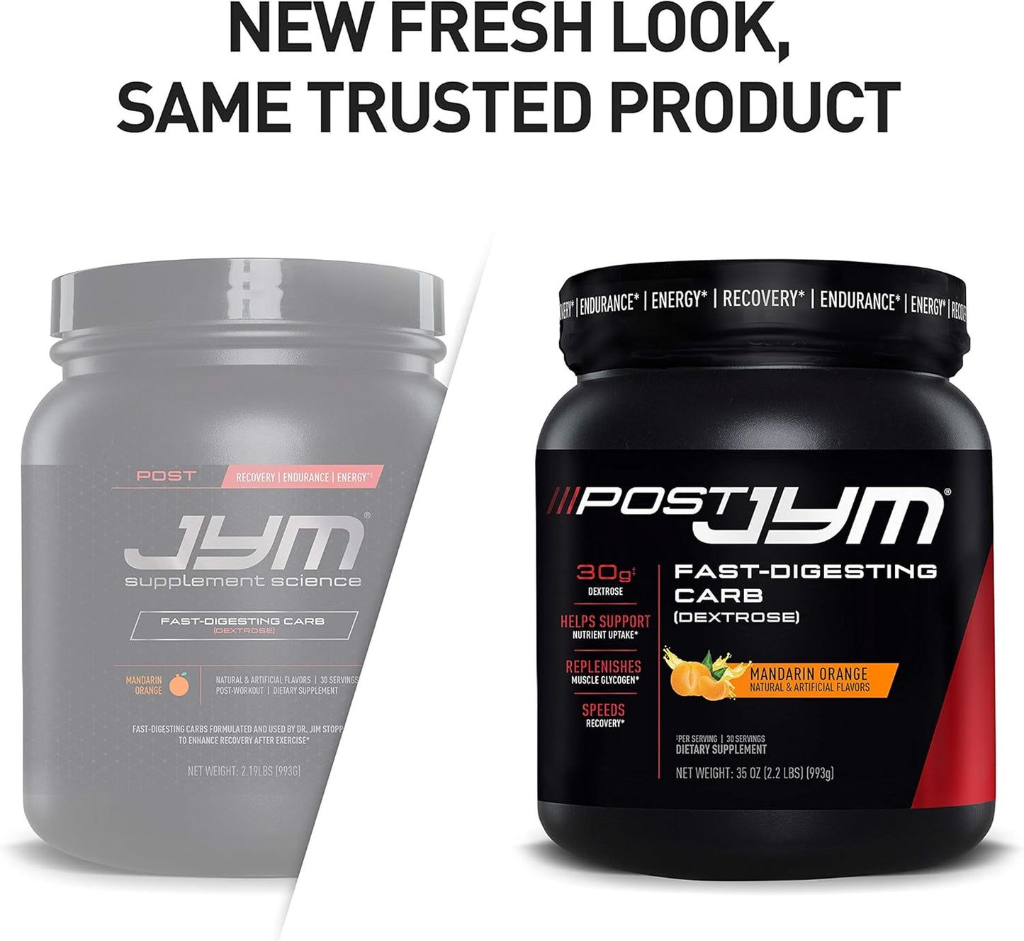 Post JYM Carb: Fast Digesting Recovery Powder for Athletic Performance & Muscle Growth - Rainbow Sherbet 30 Servings