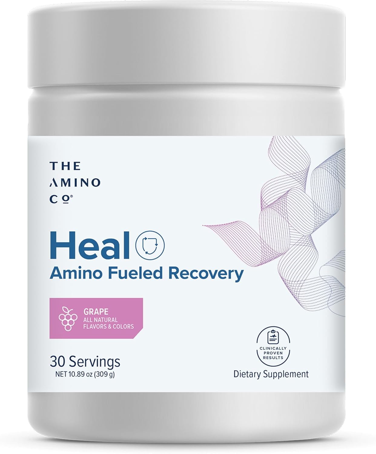 Post Workout Recovery Drink with Pure EAA Amino Acid Formula - Vegan & Keto-Friendly Grape Flavor - 10.89oz.