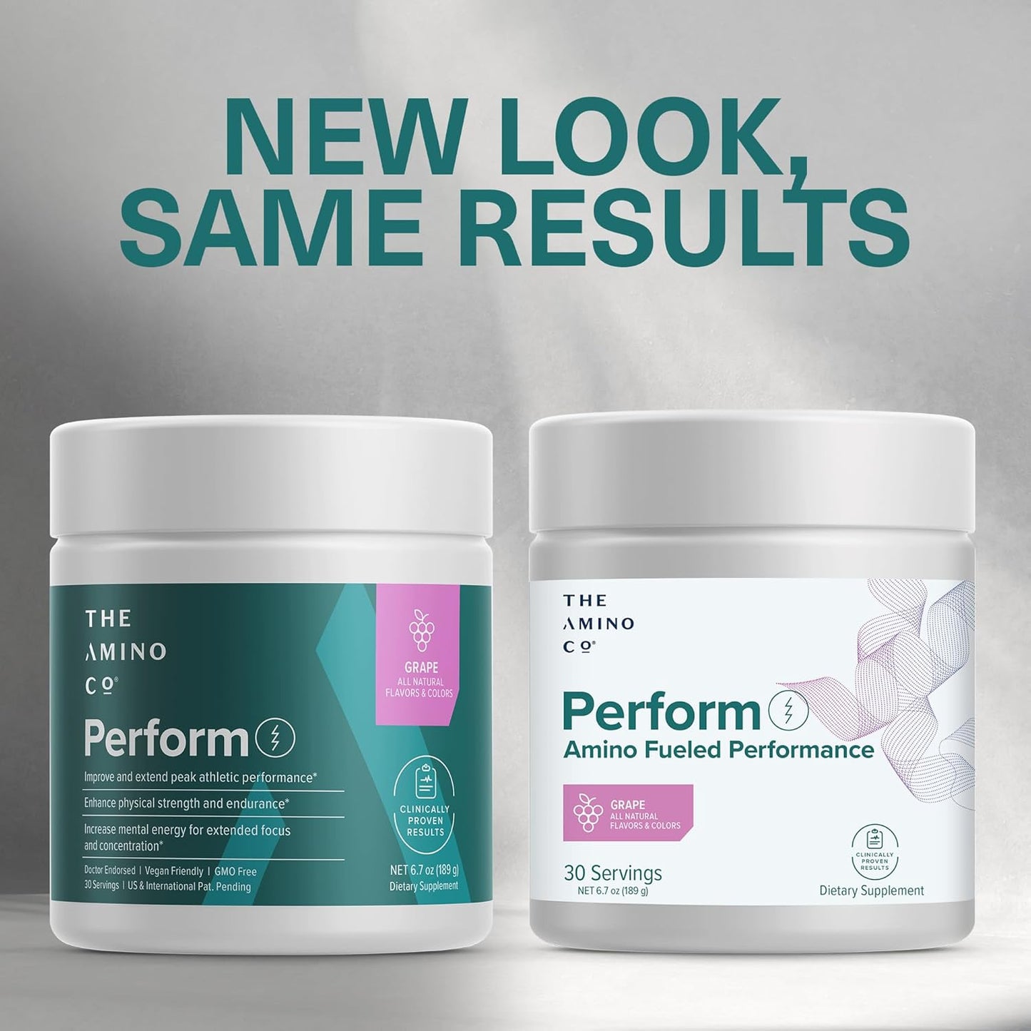 Post Workout Recovery Drink with Pure EAA Amino Acid Formula - Vegan & Keto-Friendly Grape Flavor - 10.89oz.