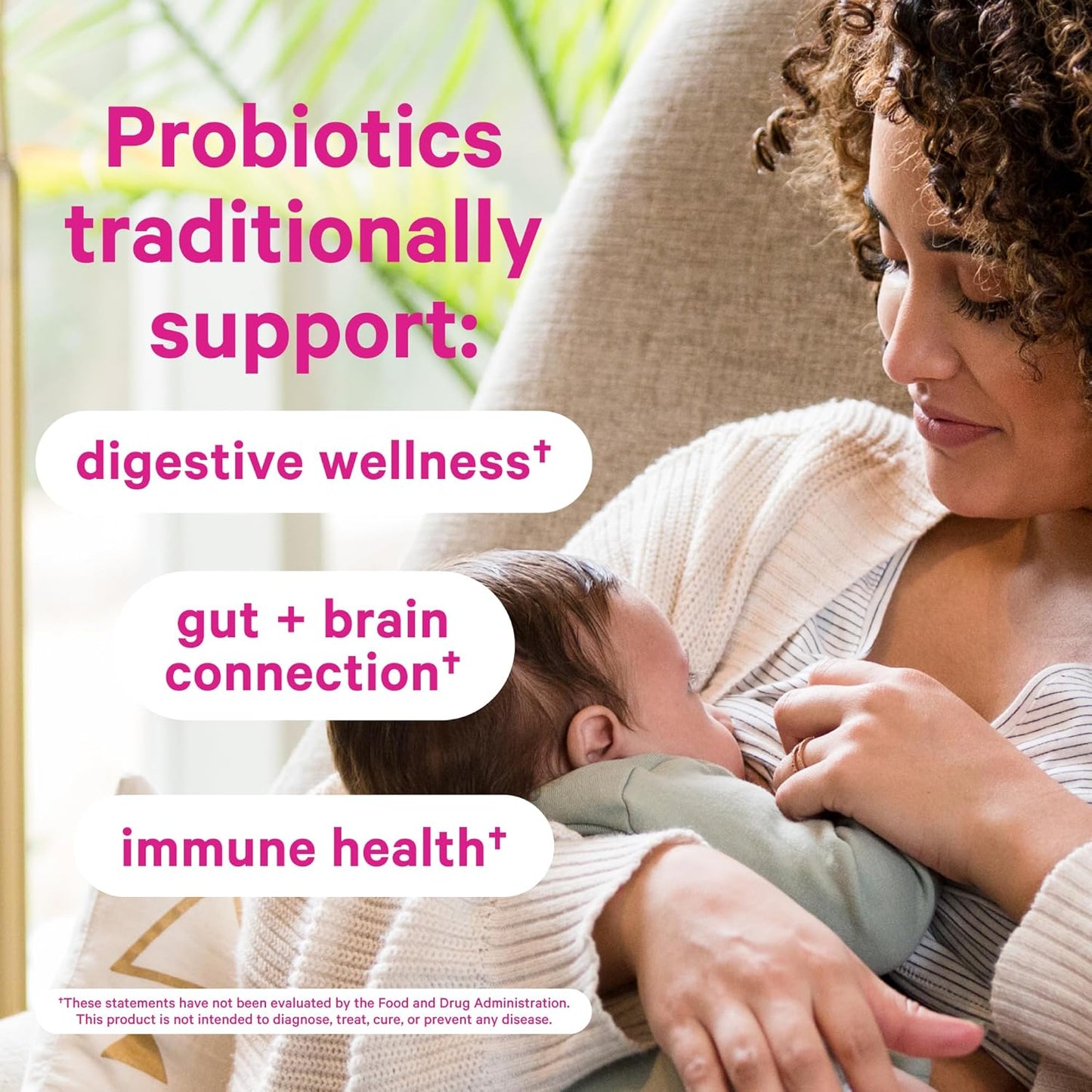 Postnatal Probiotics for Breastfeeding Women - Pink Stork Lactation Probiotic with 10 Billion CFUs, Supports Breast Milk & Gut Health, Postpartum Essentials - 60 Capsules