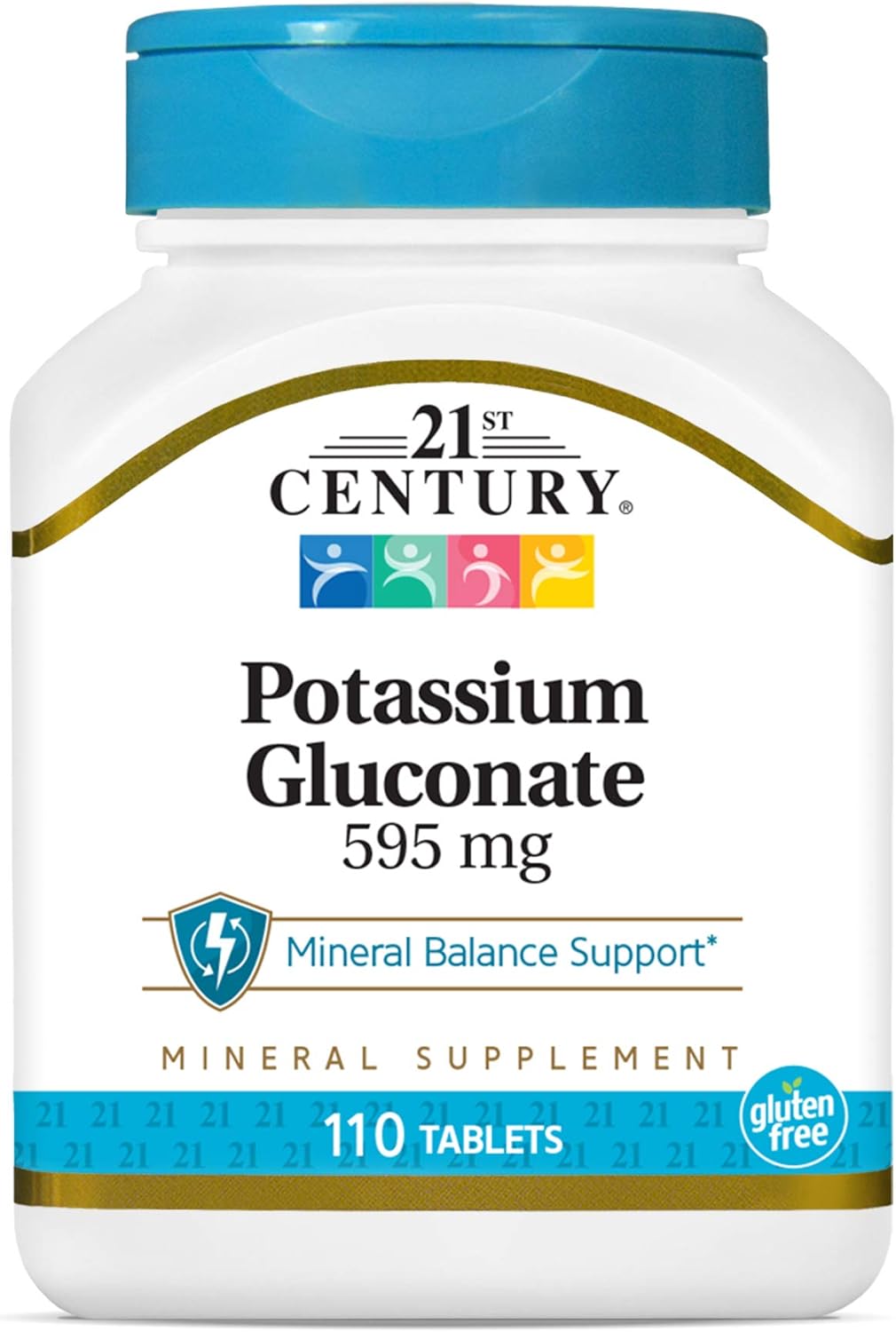 Potassium 595 mg Tablets for 21st Century, 330 Count (Pack of 3)