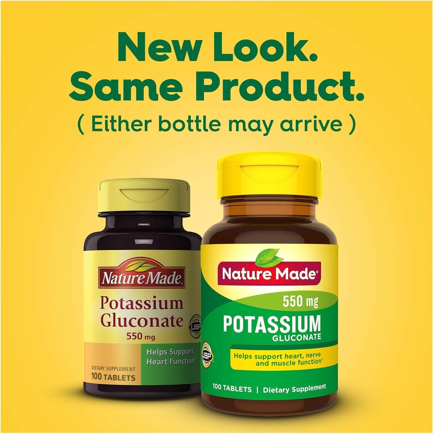 Potassium Gluconate 550mg Tablets - 100 Count by Nature Made
