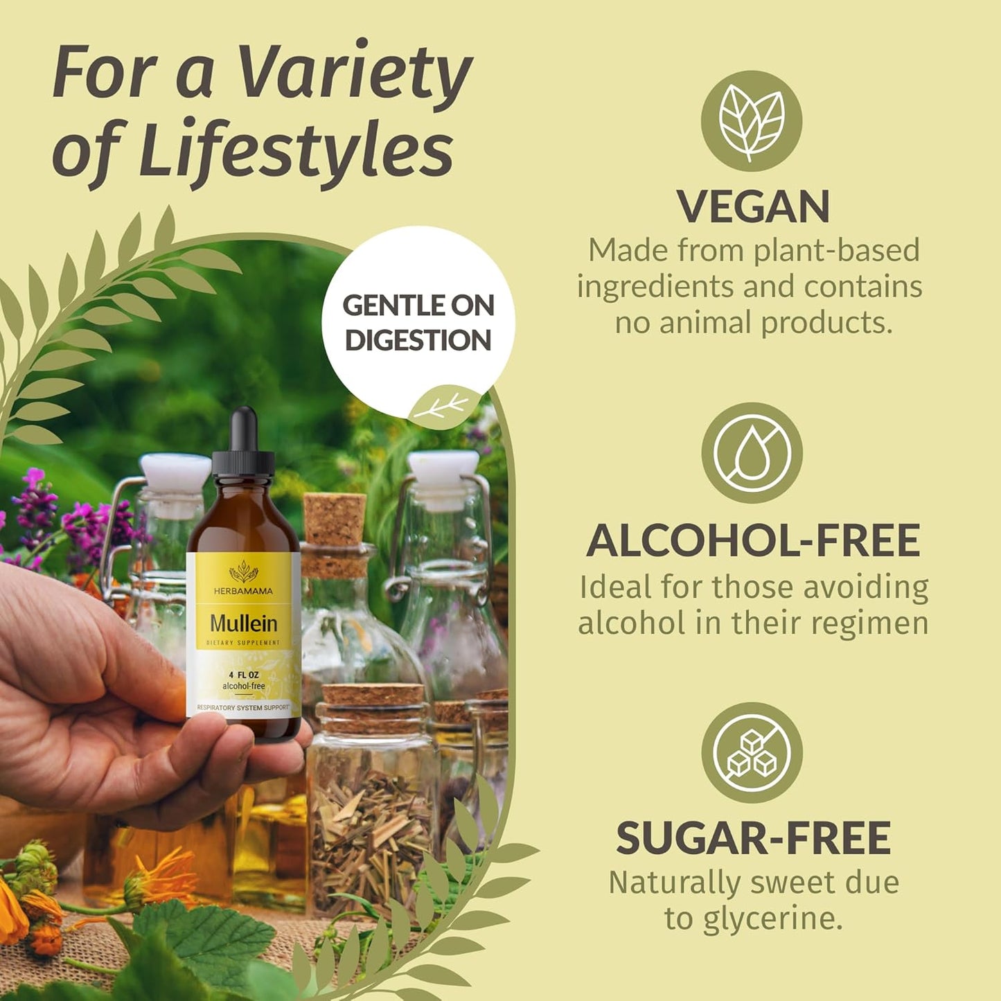 Potassium Iodine and Mullein Leaf Bundle - Iodine Gummies and Mullein Leaf Extract Drops - Vegan, Non-GMO, Alcohol-Free - 2 Pack