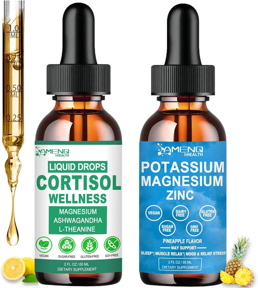 Potassium Magnesium Supplement with Cortisol Support for Both Women and Men