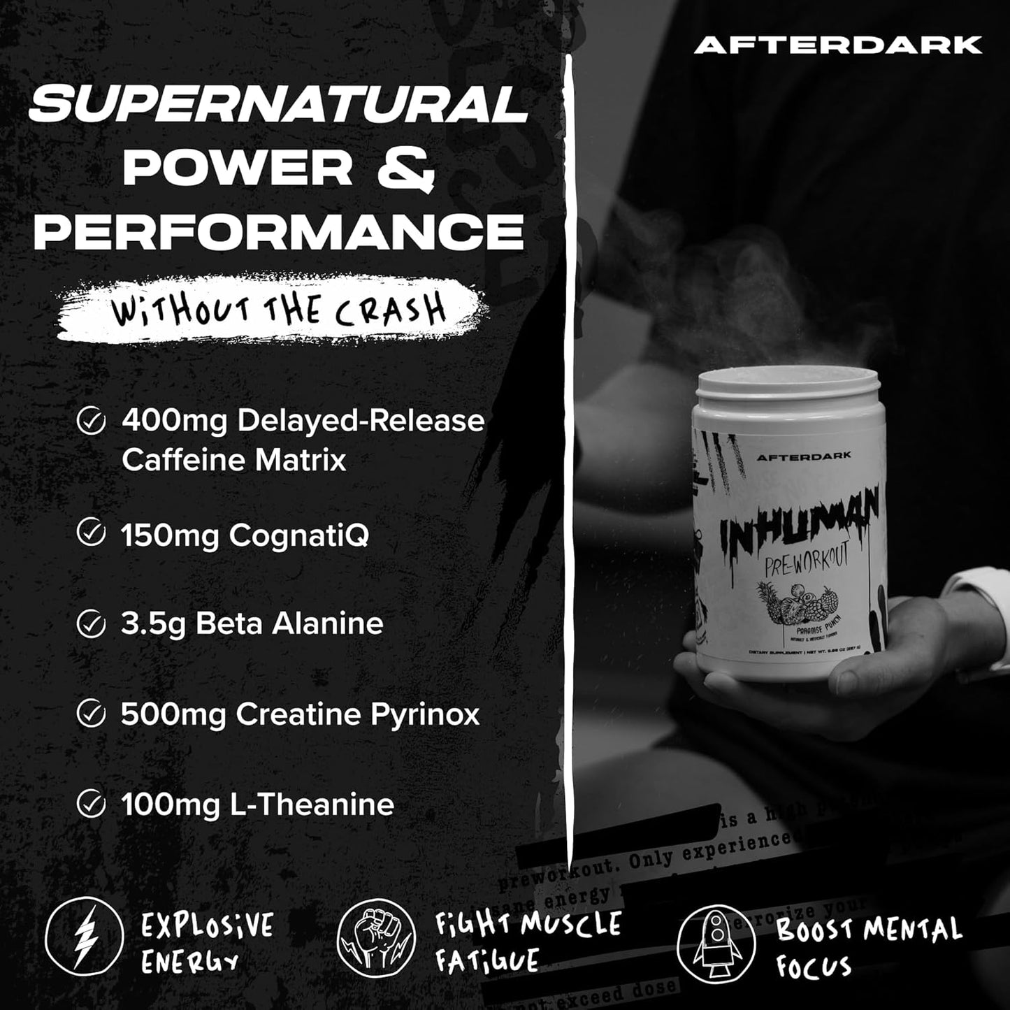 Potent Vegan Pre-Workout Powder with Enhanced Mind-Muscle Connection, Sustained Energy, and Nootropic Blend - Orange Creamsicle Flavor