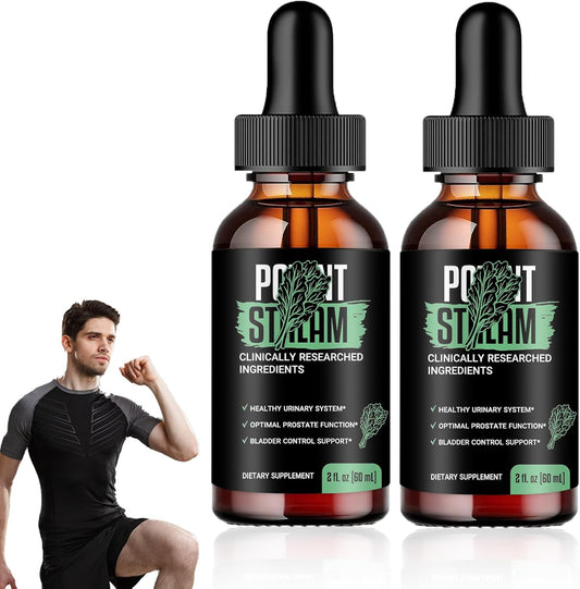 PotentStream Prostate Health Supplements for Men - Official Formula, 4 Fl Oz (Pack of 2)