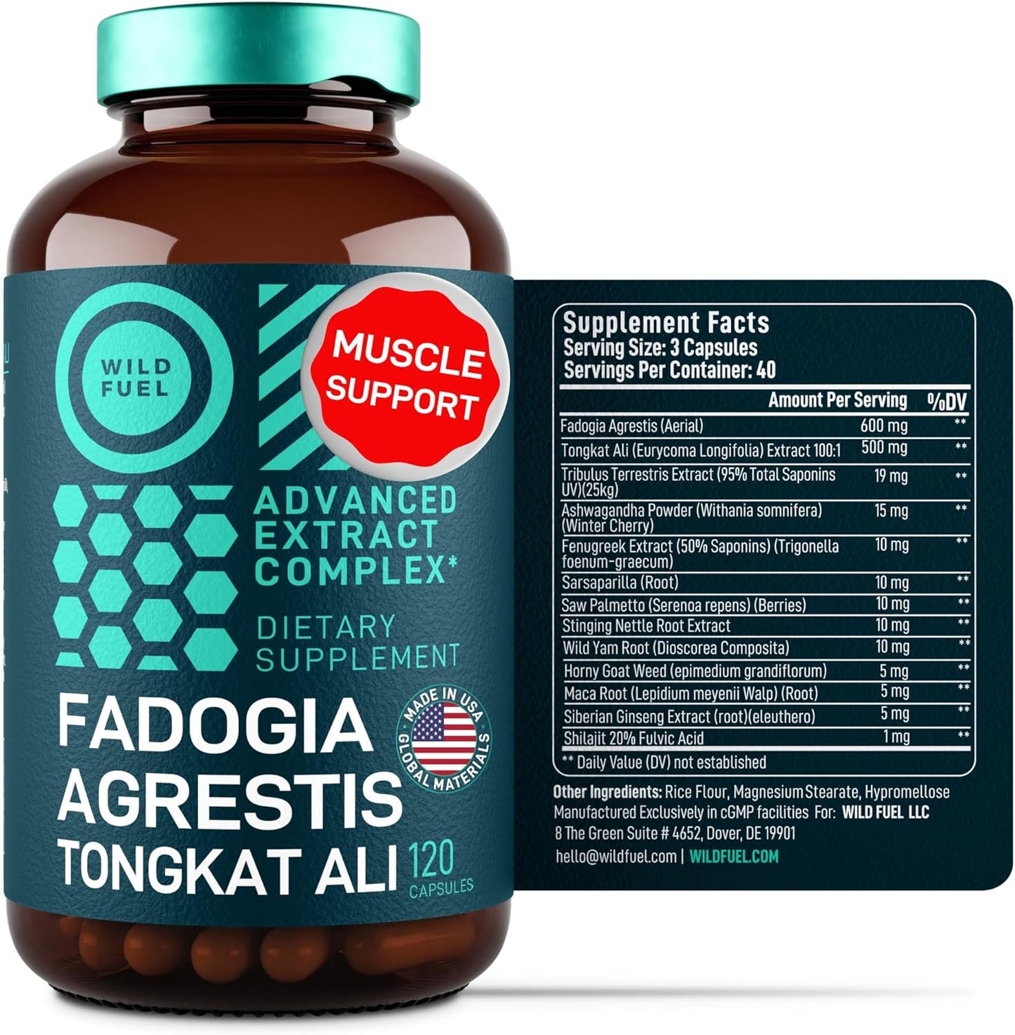 Power & Potential Bundle: Amino Acids, HMB, and Fadogia Agrestis Complex by WILD FUEL