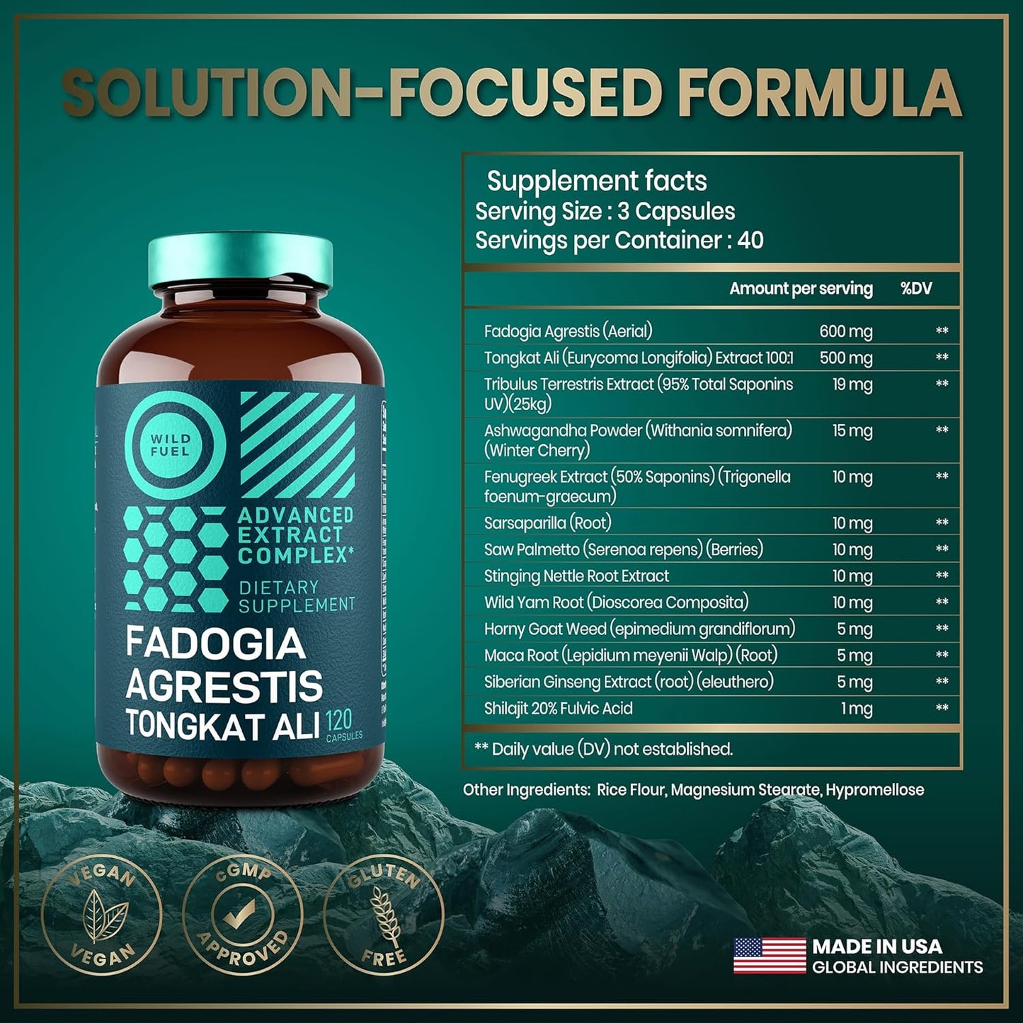 Power & Potential Bundle: Amino Acids, HMB, and Fadogia Agrestis Complex by WILD FUEL