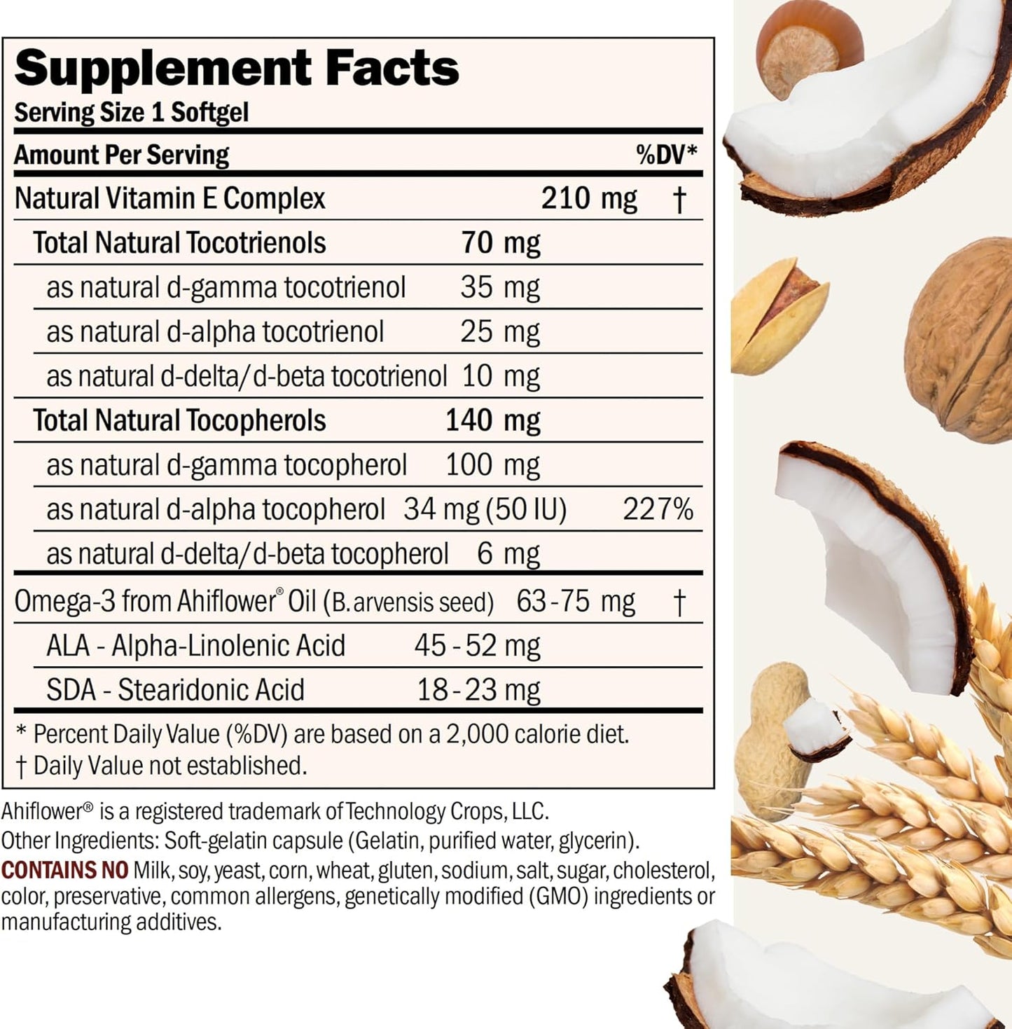 Powerful Antioxidant: Andrew Lessman Complete Tocotrienols with Gamma Vitamin E - 240 Softgels, 8 Forms of Vitamin E, No Additives