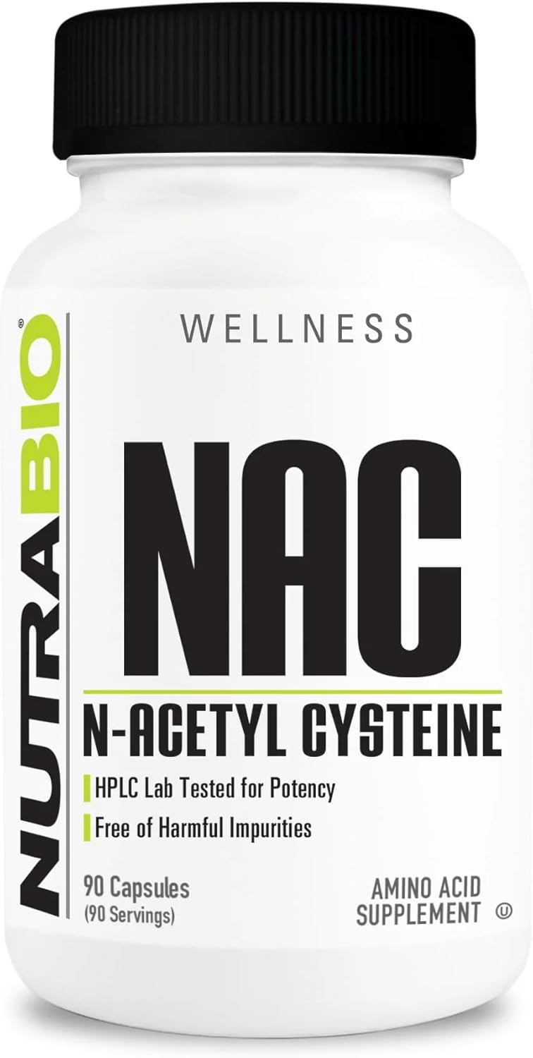 Powerful Antioxidant N-Acetyl Cysteine (NAC) Supplement - 90 Capsules, 600mg - Immune Support & Glutathione Boost