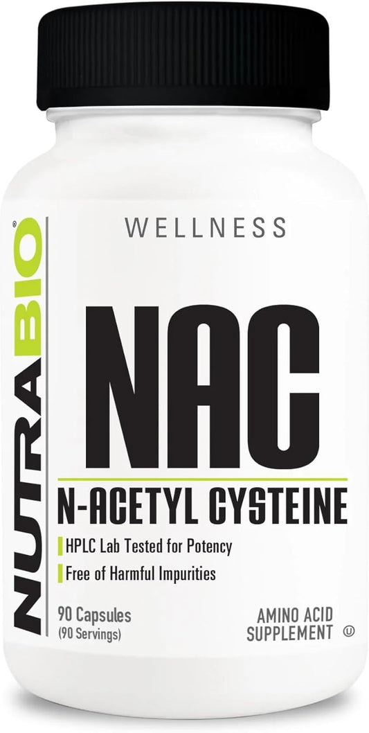 Powerful Antioxidant N-Acetyl Cysteine (NAC) Supplement - 90 Capsules, 600mg - Immune Support & Glutathione Boost