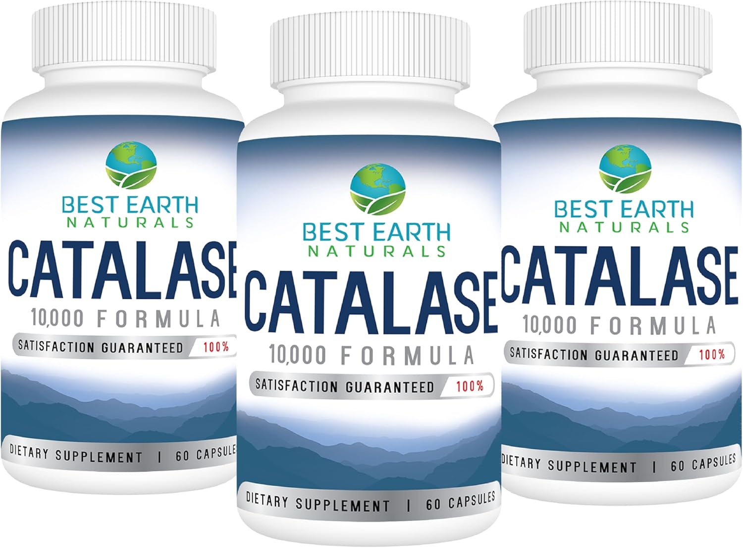 Powerful Hair Strengthening Supplement with Catalase, Saw Palmetto, Biotin, Fo-Ti, PABA - 180 Capsules x 3 (90-Day Supply) - Best Earth Naturals