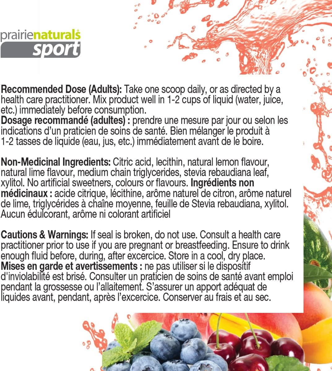 Prairie Naturals BCAA Fuel - Fruit Punch Flavored, 11.2 oz Bottle, pH Balanced Formula for Optimal Performance and Recovery