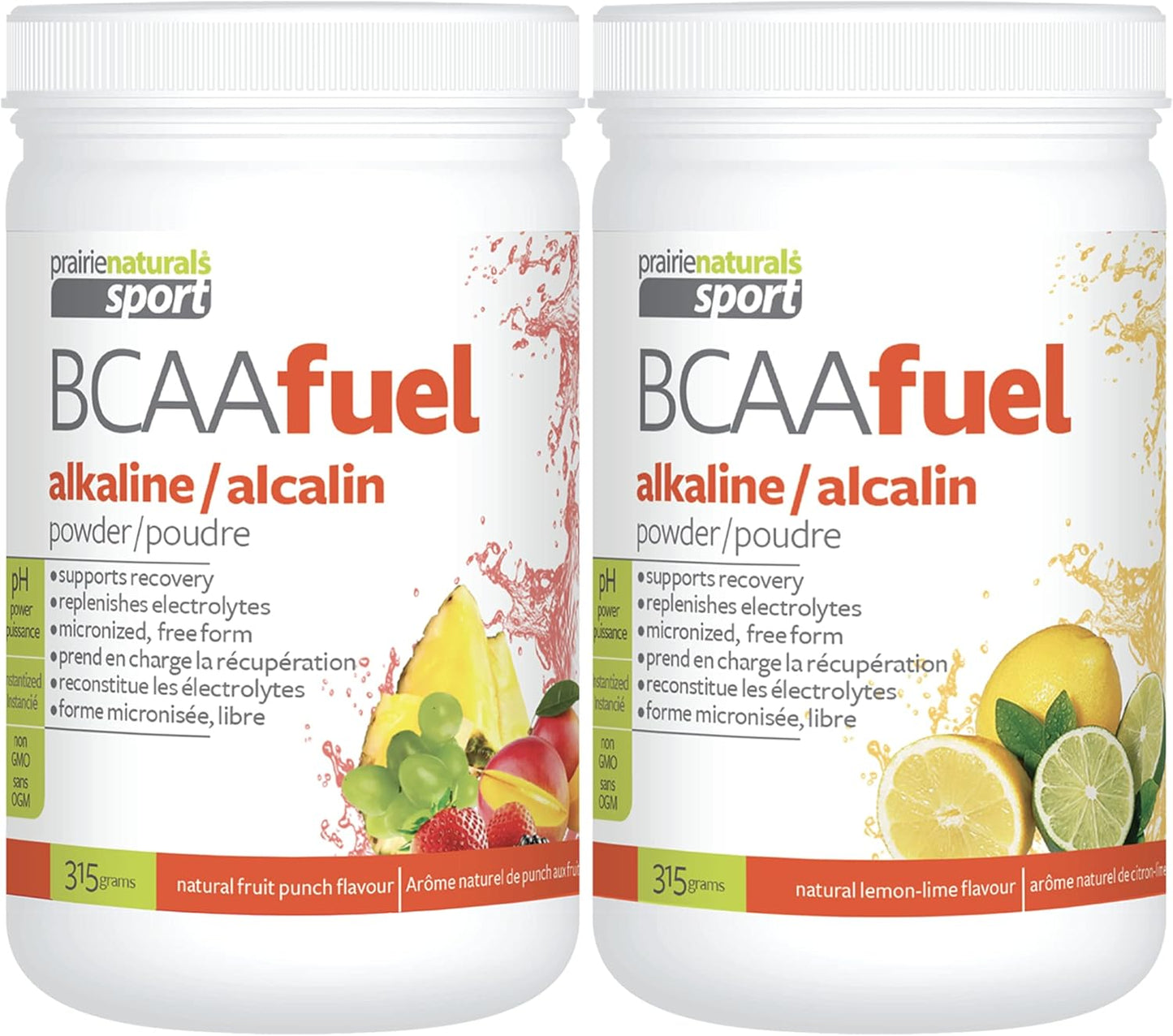 Prairie Naturals BCAA Fuel - Fruit Punch Flavored, 11.2 oz Bottle, pH Balanced Formula for Optimal Performance and Recovery