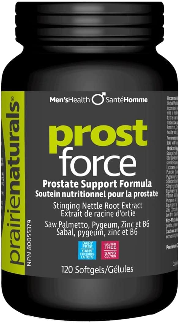 Prairie Naturals Prost Force Prostate Support Softgels for Men - 120 Count - UK Ltd