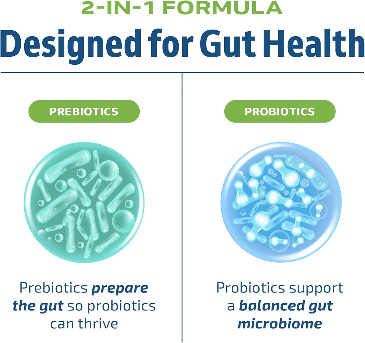 Pre and Probiotics for Gut Health & Bloating Relief - 20 Billion CFU - Vegetarian - 60 Ct.