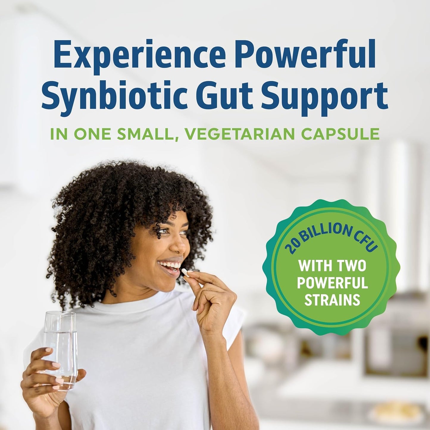 Pre and Probiotics for Gut Health & Bloating Relief - 20 Billion CFU - Vegetarian - 60 Ct.