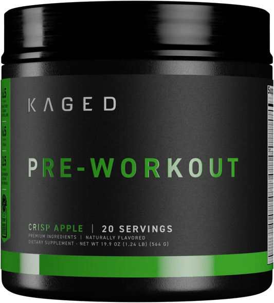 Pre-Kaged Krisp Apple Pre Workout Powder with Creatine & Caffeine - 20 Servings